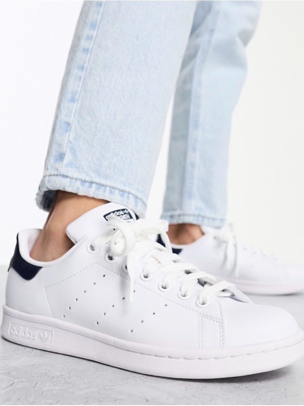 Adidas Stan Smith White Leather Sneakers Size 7.5 Men / 8.5 Women